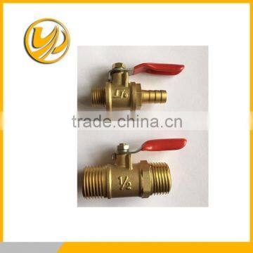 1/4" Brass Barb x Barb Ball Valve