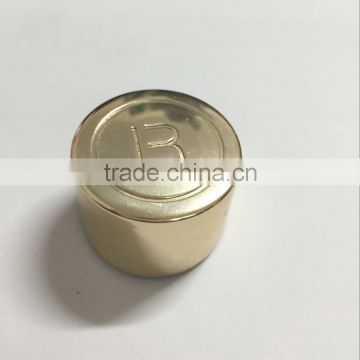 Golden cap for perfume bottle