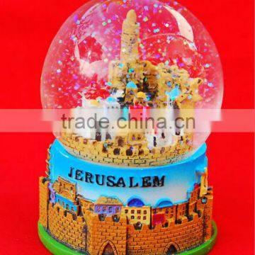 israel city of Jerusalem custom snowglobe