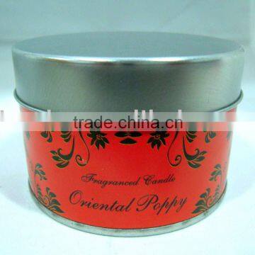 scented tin candle travel Tin candle vegetable wax candle