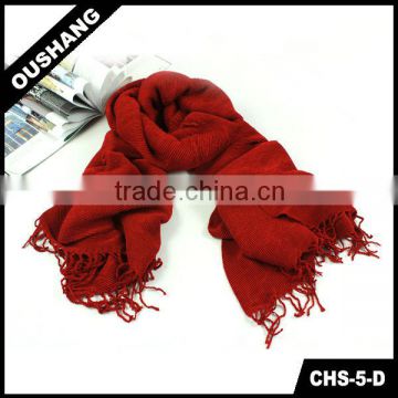 CHS-5-D Knitting Red Yarn Scarf knitted wrap