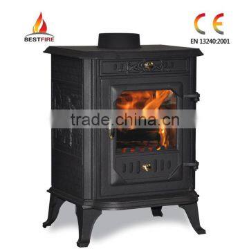6kw brass woodburning stove