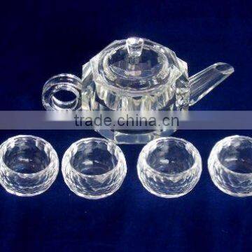 Crystal tea set,glass tea set,tableware