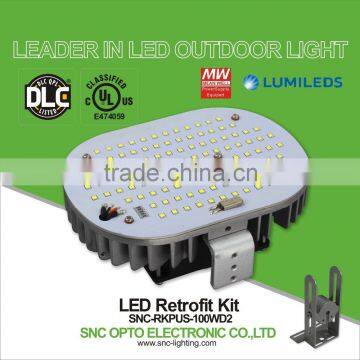 4000K CCT High lumen dlc 100w led retrofit kit China manufacturer