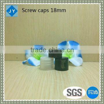 18mm wholesale manufacturer plastic round bottle screw cap lids for shampoo conditioner olive oil detergent