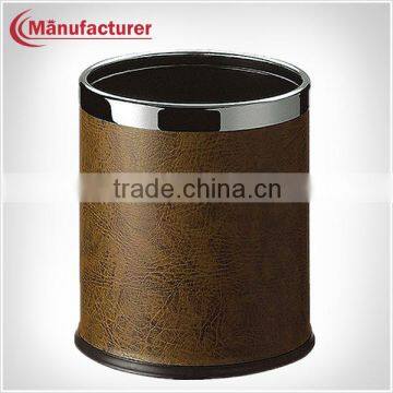 Creative Hotel Room Recycling Rubbish Bin/Leather Waste Bin Equipment