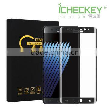 2016 Newest 9H 3D tempered glass screen protector for Samsung galaxy Note 7