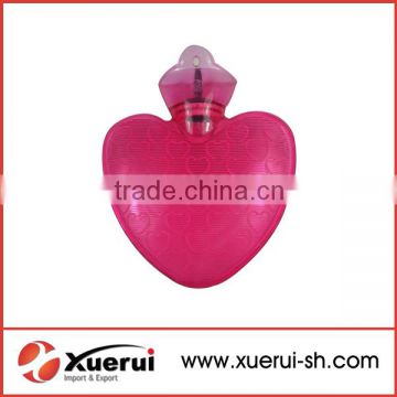 1000ml heart shape pvc hot water bottle