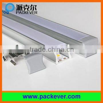 1m 2m length aluminum LED strip housing with plastic cover