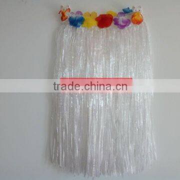 Long flowered raffia skirts