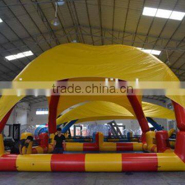 High quality pvc inflatable swimming pool cover tent inflatables pool rental for Adult Kids