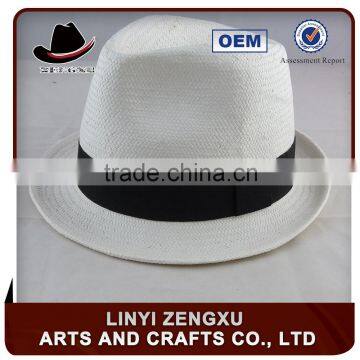 Cheap wholesale straw colorful straw fedora hats