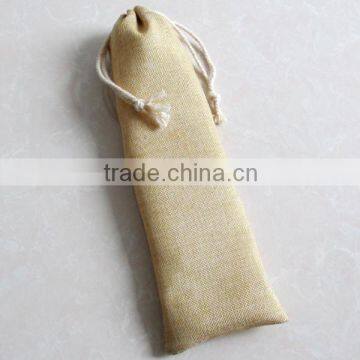 Wholesale small linen Cotton Muslin Bags 3x4 Inch Drawstring