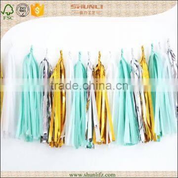 Cheap tissue paper tassel for halloween decorations