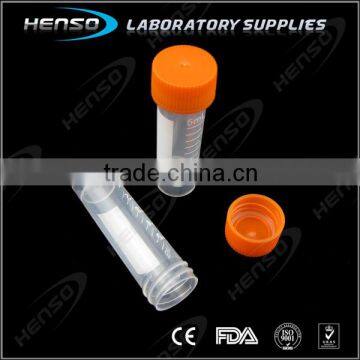 5ml Cryovial Tube With self-standing Bottom, crew cap with O ring