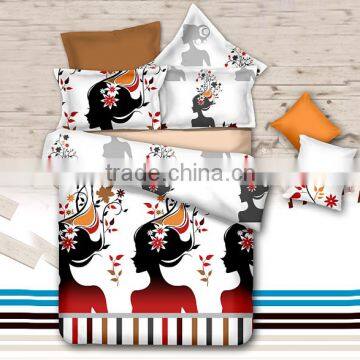 3D Graphic Flower Faction Girl Print Bedding Set Quilt Shell Pillowcase BedSheet