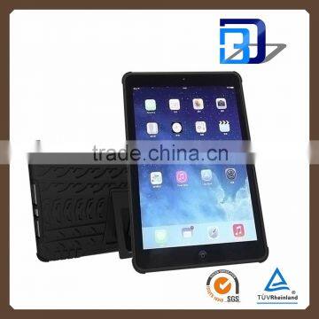 new products 2 in 1 Slim Armor TPU&PC kickstand case cover for Apple ipad 5, For iPad Air Case Cover