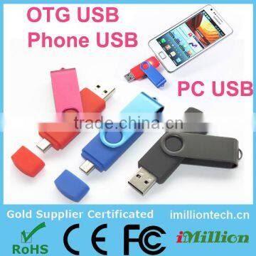 Dual Port Android USB Flash Drive 1G 2G 4G 8G OTG USB Flash Drive Wholesale