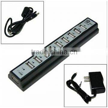 10 Ports USB 2.0 Hi Speed Multi Hub Expansion With Power Adaptor for PC & Laptop photo-3