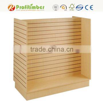 Customized MDF Slatwall Shose Display Slatwall Shelves