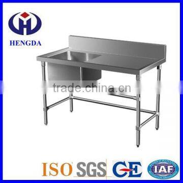 Restaurant Kitchen Single Sink Bench