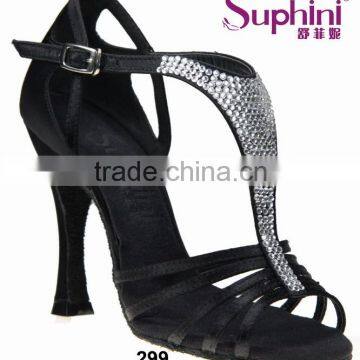 Suphini Black Latin Dance Shoes in Dance Shoes