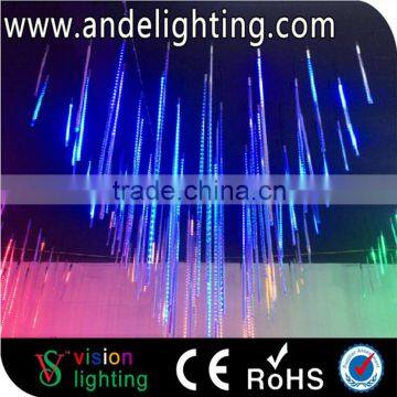 Waterproof outdoor colorful solar shower decorative led meteor light