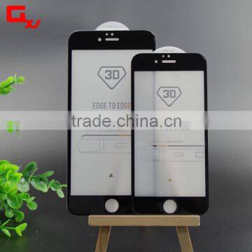 For Iphone 6s Plus Tempered Glass 3D Full Cover Curved Glass 9H Hardness Explosionproof Anti-Shock Screen Protector