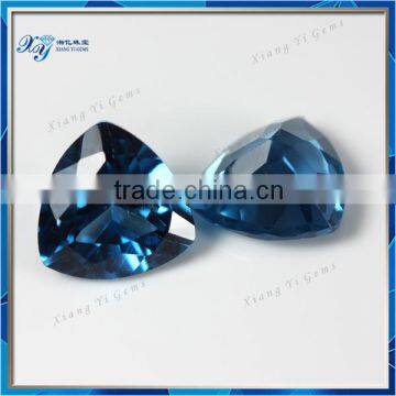 New Arrival Wholesale Loose Gemstone 10x10mm Trillion Cut Aquamarine Gem Price