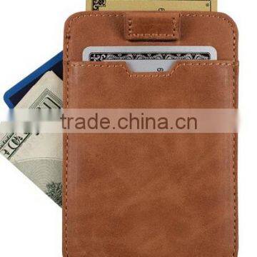 2016 New Minimalist Style Slim Wallet Card Wallet Genuine Leather Rfid photo-4
