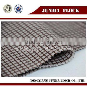 Coffee Small Check Pattern China Textile Print Fabric Water Proof Fabric photo-3