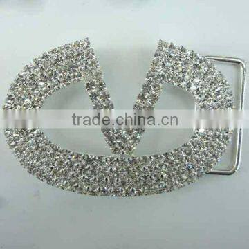 Hot sales Unique Designs Popular Crystal Decorative Belt Buckle with Rhinestone for Garment Accessory in Bulk