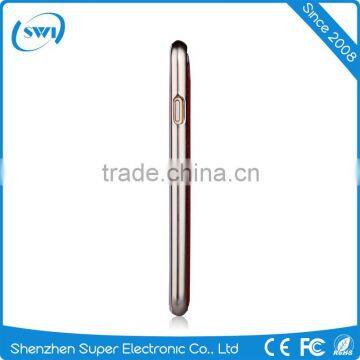 100% Genuine Leather Slim Electroplating PC Back Shell Cover Case Skin For IPhone 6 6S Plus photo-6