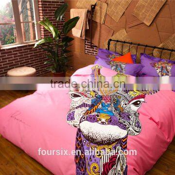 Home textile ,2014 new 3D 100% cotton printed flower sheet set