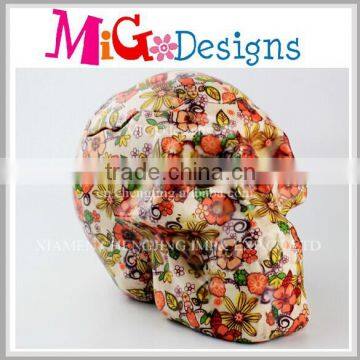 customized design cool skull shape cookie jar