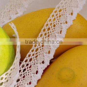 2.5cm White Embroidery Lace /cotton Lace Trim Dots Decoration Wholesale 250203 photo-2