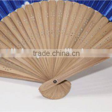 High Quality Bamboo Silk Fan Craft Fan Lady Hand Fan photo-3
