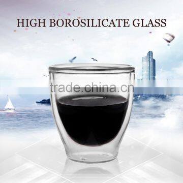 handblown items borosilicate double wall starbucks cup for 80ml