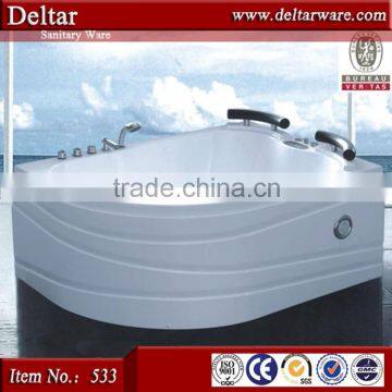 new design air bubble oval free standing resin bathtub for sale