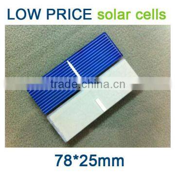 High efficiency polycrystalline solar cells 78*25mm can DIY solar panels [factory direct]