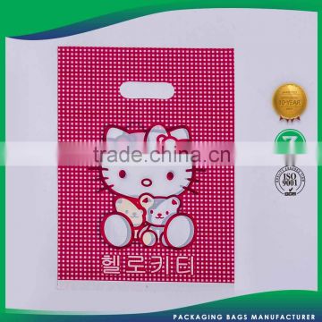 Custom Tag Promotion Die Cut Narrow Size Plastic Storage Bag