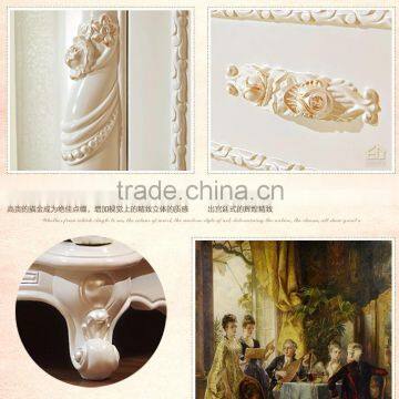 off White Wood Carving Bedroom Furniture Set Luxury Bedroom Wooden Wardrobe Door Designs Wooden 3 Doors Wardrobe Closet photo-4