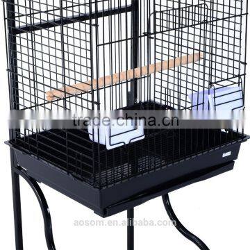 Pawhut 58" Bird Cage - Black photo-4