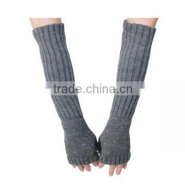 winter custom fashion ladies plain knitted gloves