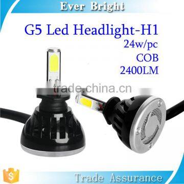 One Pair H1 48W 4800LM cob led car head light (2x24w/2400Lm) LED Headlight Kit