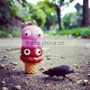 Customized 3d Kawaii Cartoon Food Set Toys Keychain/OEM Pvc 3d Cool Food Figurine Keychain/plastic Production Keychain Factory photo-6
