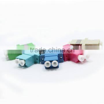 Chinese High Quality Fiber Optic LC OM3 DX Adapter With Flange SC Foot Print