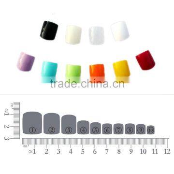 G5-004 500pcs Colourful toe nails .ABS Colourful false toe nails