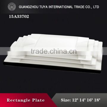 Attractive rectangular shape melamine plates for hotel and restaurant