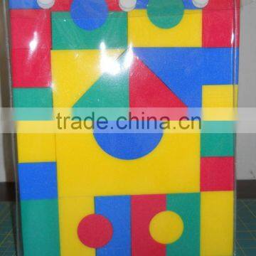 geometric solids plastic foam block